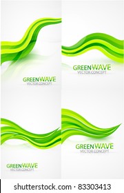 Green wave backgrounds