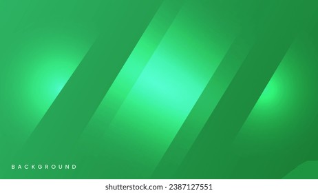 Green wave curve abstract presentation background