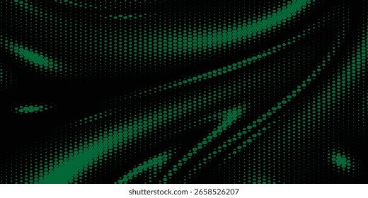 design de onda verde com meios-tons.