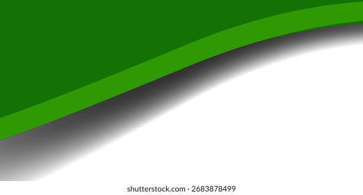 grüne Welle, Illustration, Hintergrund auf hellem Hintergrund. Vektor