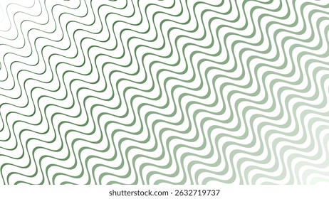 Green Wave Line Seamless Pattern Vector Background for Stylish Modern Design and Decor