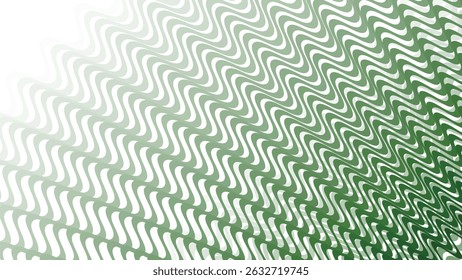 Green Wave Line Seamless Pattern Vector Background for Stylish Modern Design and Decor