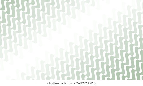 Fondo de Vector de patrón transparente de línea de onda verde para diseño y decoración modernos con estilo