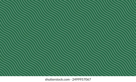 Green wave lines pattern abstract background vector image for backdrop or fabric style