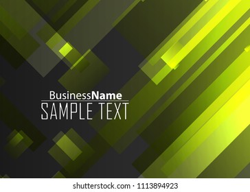 Green wave Modern line art cover design with green wave polygon background. Green wave polygon on dark background. Abstract line art design. Abstract design polygonal background, green illustration.