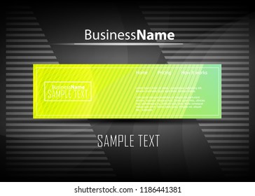 Green wave Modern line art cover design with green wave polygon background. Green wave polygon on dark background. Abstract line art design. Abstract design polygonal background, green illustration.