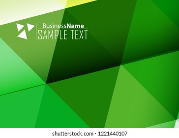 Green wave Modern line art cover design with green wave polygon background. Green wave polygon on dark background. Abstract line art design. Abstract design polygonal background, green illustration.
