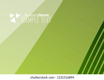 Green wave Modern line art cover design with green wave polygon background. Green wave polygon on dark background. Abstract line art design. Abstract design polygonal background, green illustration.