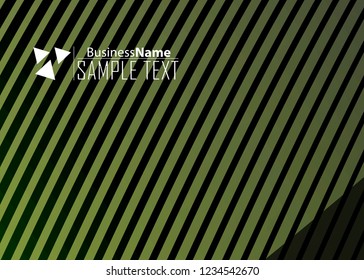 Green wave Modern line art cover design with green wave polygon background. Green wave polygon on dark background. Abstract line art design. Abstract design polygonal background, green illustration.