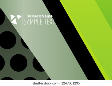 Green wave Modern line art cover design with green wave polygon background. Green wave polygon on dark background. Abstract line art design. Abstract design polygonal background, green illustration.