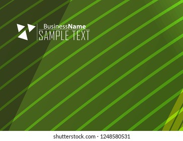 Green wave Modern line art cover design with green wave polygon background. Green wave polygon on dark background. Abstract line art design. Abstract design polygonal background, green illustration.