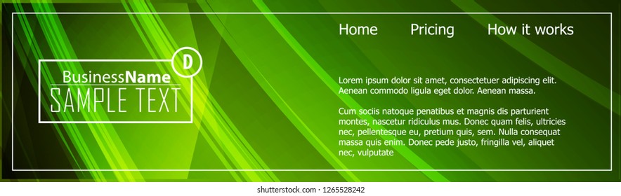 Green wave Modern line art cover design with green wave polygon background. Green wave polygon on dark background. Abstract line art design. Abstract design polygonal background, green illustration.