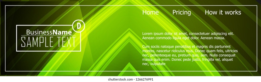 Green wave Modern line art cover design with green wave polygon background. Green wave polygon on dark background. Abstract line art design. Abstract design polygonal background, green illustration.