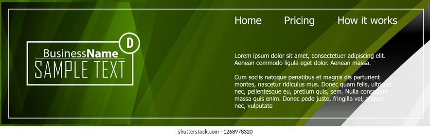 Green wave Modern line art cover design with green wave polygon background. Green wave polygon on dark background. Abstract line art design. Abstract design polygonal background, green illustration.
