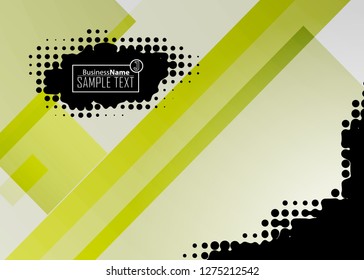 Green wave Modern line art cover design with green wave polygon background. Green wave polygon on dark background. Abstract line art design. Abstract design polygonal background, green illustration.