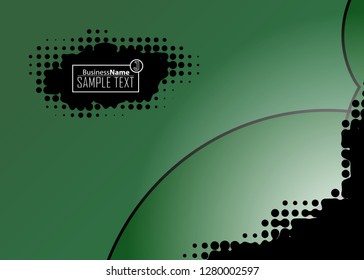 Green wave Modern line art cover design with green wave polygon background. Green wave polygon on dark background. Abstract line art design. Abstract design polygonal background, green illustration.