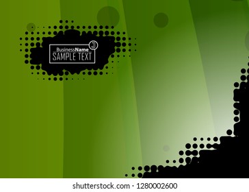 Green wave Modern line art cover design with green wave polygon background. Green wave polygon on dark background. Abstract line art design. Abstract design polygonal background, green illustration.