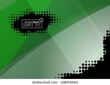 Green wave Modern line art cover design with green wave polygon background. Green wave polygon on dark background. Abstract line art design. Abstract design polygonal background, green illustration.