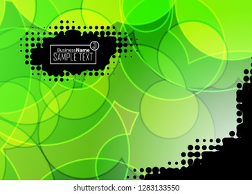 Green wave Modern line art cover design with green wave polygon background. Green wave polygon on dark background. Abstract line art design. Abstract design polygonal background, green illustration.