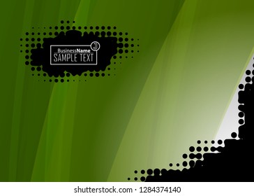 Green wave Modern line art cover design with green wave polygon background. Green wave polygon on dark background. Abstract line art design. Abstract design polygonal background, green illustration.