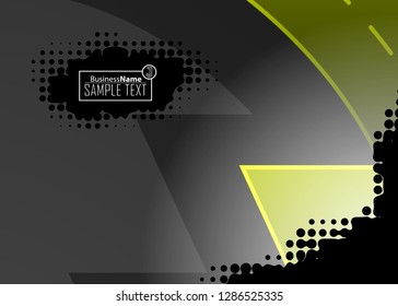 Green wave Modern line art cover design with green wave polygon background. Green wave polygon on dark background. Abstract line art design. Abstract design polygonal background, green illustration.