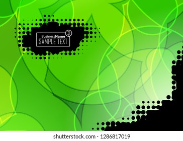 Green wave Modern line art cover design with green wave polygon background. Green wave polygon on dark background. Abstract line art design. Abstract design polygonal background, green illustration.
