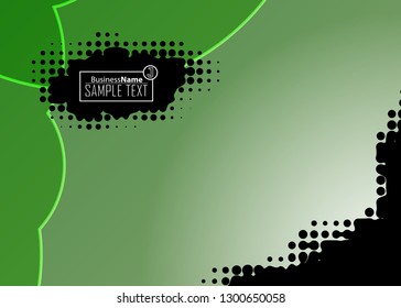 Green wave Modern line art cover design with green wave polygon background. Green wave polygon on dark background. Abstract line art design. Abstract design polygonal background, green illustration.