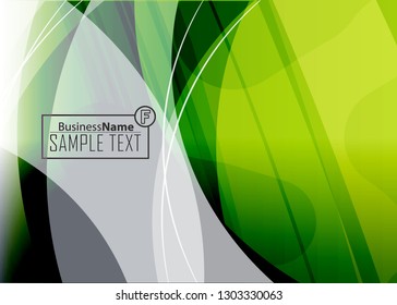 Green wave Modern line art cover design with green wave polygon background. Green wave polygon on dark background. Abstract line art design. Abstract design polygonal background, green illustration.