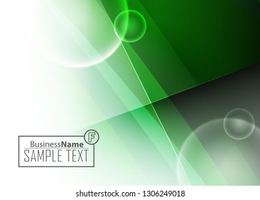 Green wave Modern line art cover design with green wave polygon background. Green wave polygon on dark background. Abstract line art design. Abstract design polygonal background, green illustration.