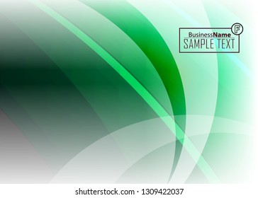 Green wave Modern line art cover design with green wave polygon background. Green wave polygon on dark background. Abstract line art design. Abstract design polygonal background, green illustration.