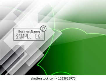 Green wave Modern line art cover design with green wave polygon background. Green wave polygon on dark background. Abstract line art design. Abstract design polygonal background, green illustration.