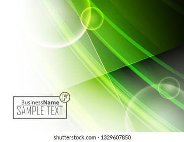 Green wave Modern line art cover design with green wave polygon background. Green wave polygon on dark background. Abstract line art design. Abstract design polygonal background, green illustration.