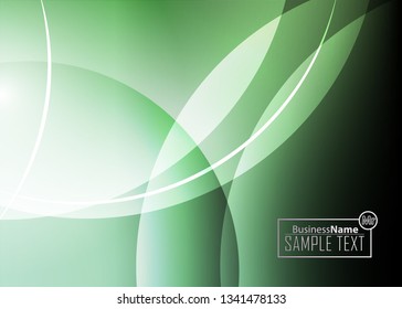 Green wave Modern line art cover design with green wave polygon background. Green wave polygon on dark background. Abstract line art design. Abstract design polygonal background, green illustration.