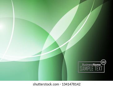 Green wave Modern line art cover design with green wave polygon background. Green wave polygon on dark background. Abstract line art design. Abstract design polygonal background, green illustration.