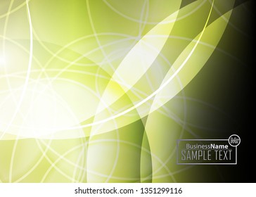 Green wave Modern line art cover design with green wave polygon background. Green wave polygon on dark background. Abstract line art design. Abstract design polygonal background, green illustration.