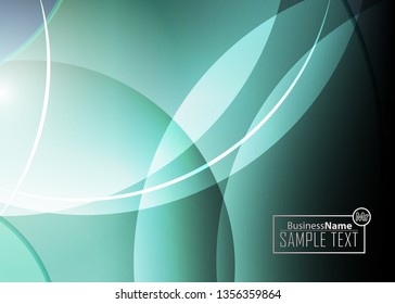 Green wave Modern line art cover design with green wave polygon background. Green wave polygon on dark background. Abstract line art design. Abstract design polygonal background, green illustration.