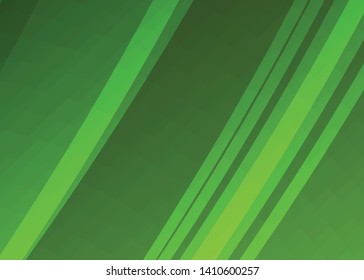 Green wave Modern line art cover design with green wave polygon background. Green wave polygon on dark background. Abstract line art design. Abstract design polygonal background, green illustration.