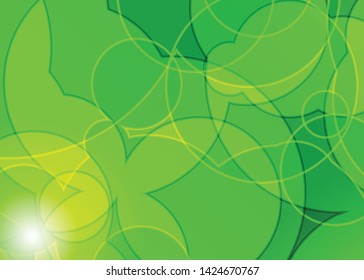 Green wave Modern line art cover design with green wave polygon background. Green wave polygon on dark background. Abstract line art design. Abstract design polygonal background, green illustration.