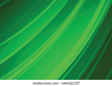 Green wave Modern line art cover design with green wave polygon background. Green wave polygon on dark background. Abstract line art design. Abstract design polygonal background, green illustration.