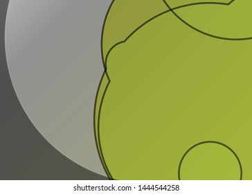 Green wave Modern line art cover design with green wave polygon background. Green wave polygon on dark background. Abstract line art design. Abstract design polygonal background, green illustration.