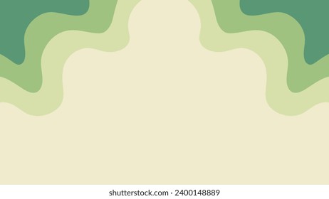 Green wave pattern background. Vector illustration background, creative design template

