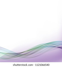 green wave with a purple gradient