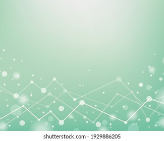 Fondo abstracto de la tecnología de onda verde