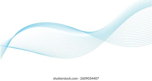 Green wave, transparent green lines flow, abstract wave background Vibrant mint green wave abstract design, fresh and light, isolated on a white backdrop