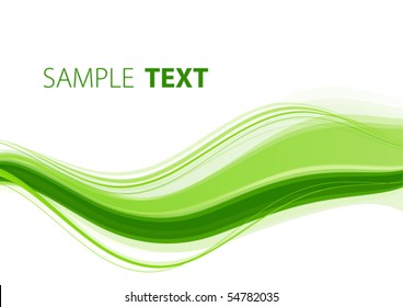 Abstract Wave Green Background Web Design Stock Vector (Royalty Free ...