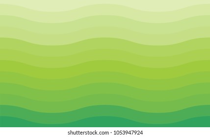 green wave vector abstract background