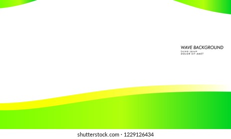 green wave vector abstract background