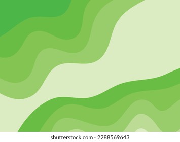 green wave vector abstract background flat design green background color geometric creative for business banner, poster, flyer, card, cover