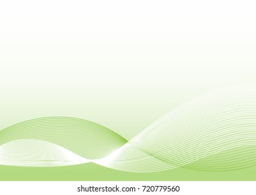 The Green wave vector Abstract background

