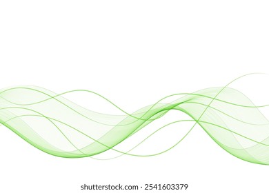 Ola verde. Diseño de Vector para publicidad, presentaciones y más. Patrón de onda. Elemento de diseño.